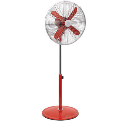 Swan Retro 16  Stand Fan - Red